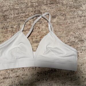 Aritzia golden LIFE white bra top